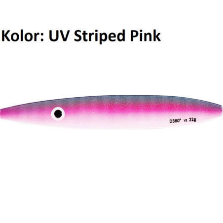 Błystka D360° V2 22g UV STRIPED PINK Westin Błystka D360° V2 22g UV STRIPED PINK Westin