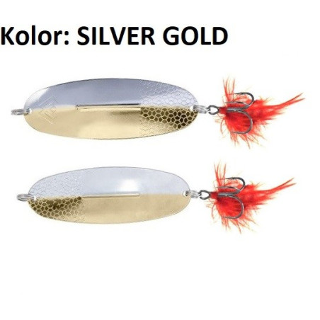 Błystka wahadłowa Mikado - Shallow Monster 30g SILVER GOLD