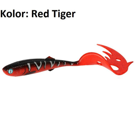 Przynęta Mikado Sicario Pike Tail 14 cm red tiger