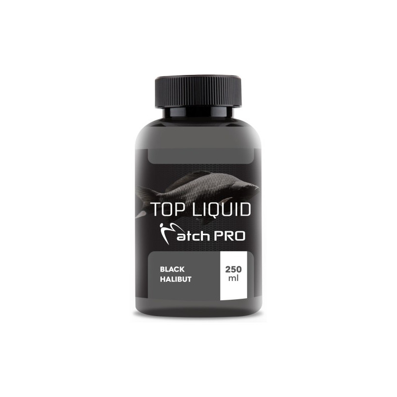 Top Liquid 250 ml Black Halibut Match Pro Top Liquid 250 ml Black Halibut Match Pro