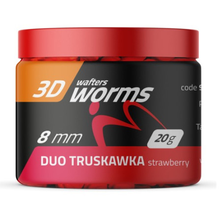 Przynęta Match Pro 3D Worms Wafters 20g - 8mm Duo Truskawka Przynęta Match Pro 3D Worms Wafters 20g - 8mm Duo Truskawka