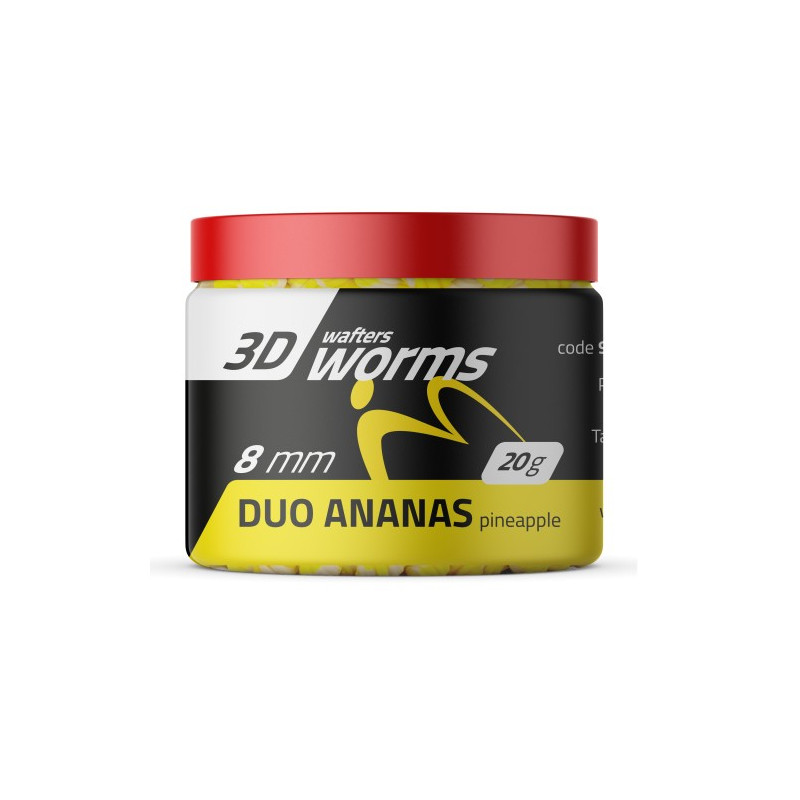 Przynęta Match Pro 3D Worms Wafters 20g - 8mm Duo Ananas