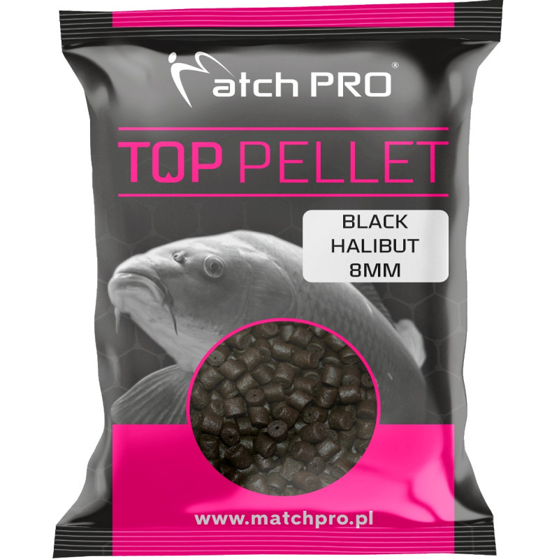 Pellet Match Pro TOP Drilled 700g - 8mm Black Halibut