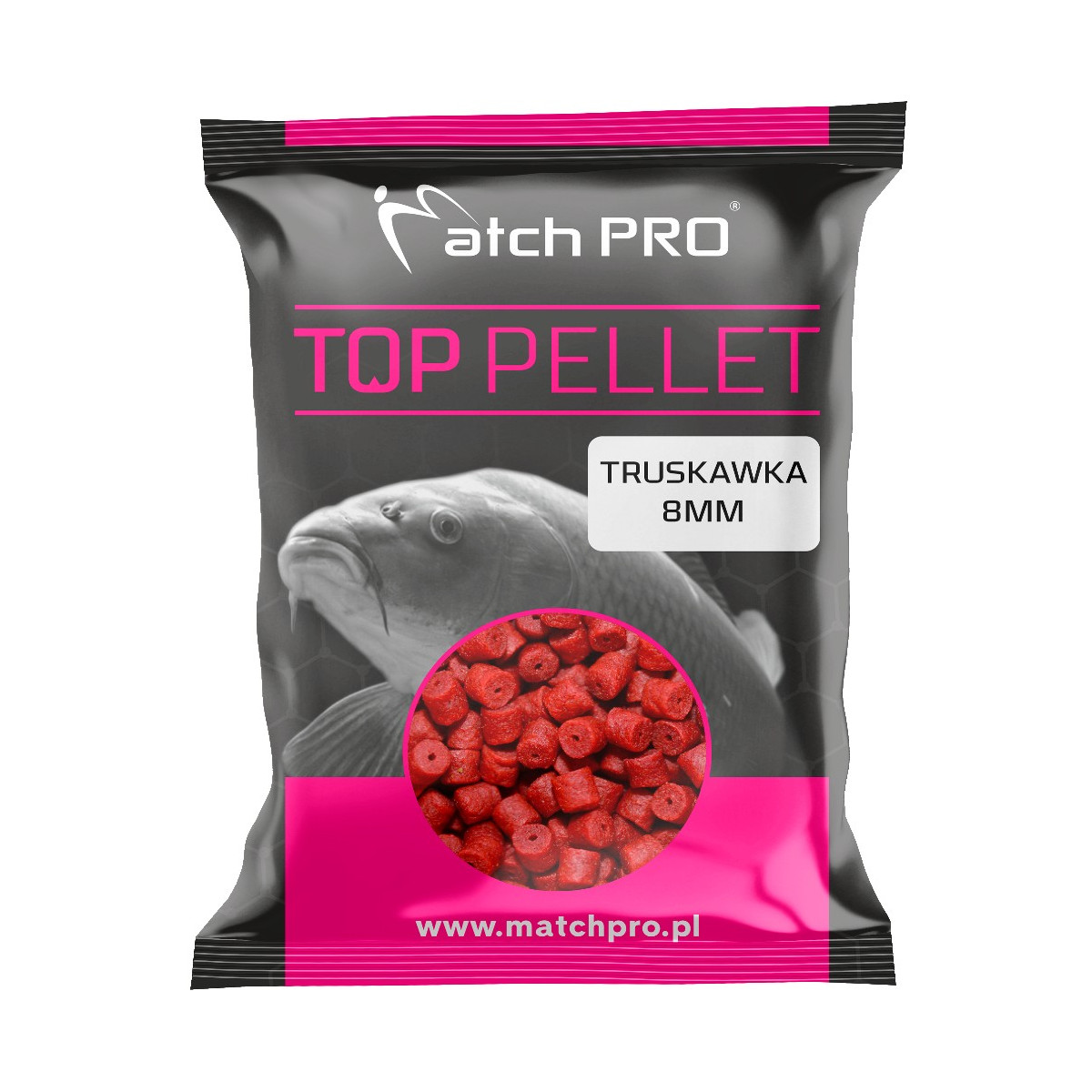 pellet-top-truskawka-drilled-700-g-match-pro