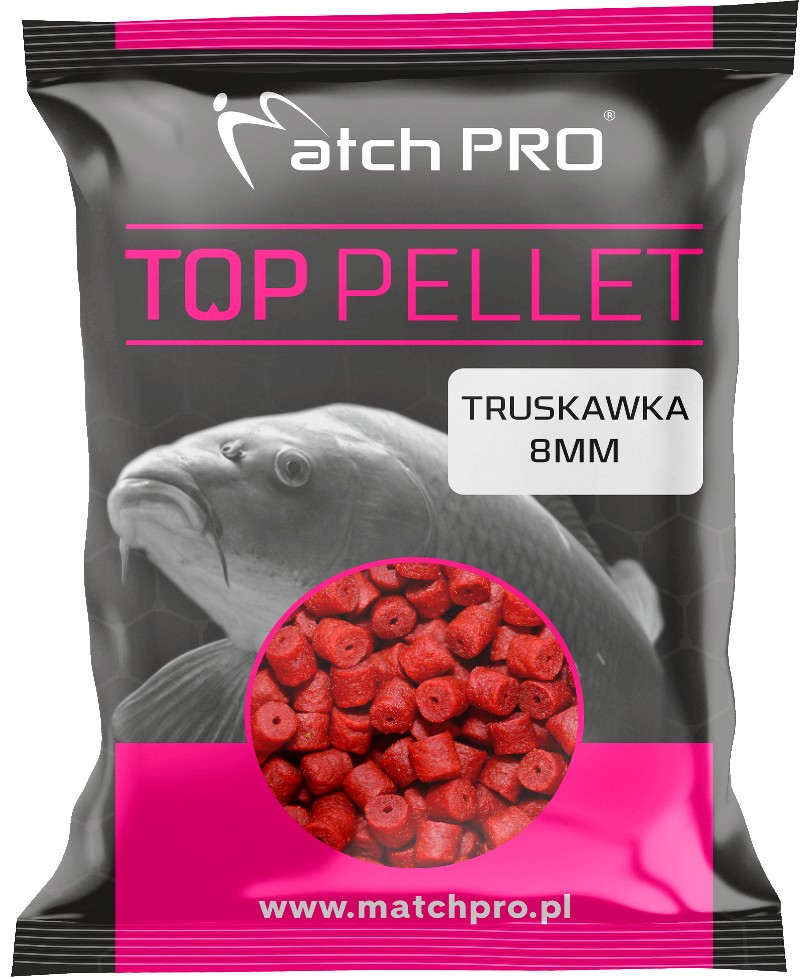 pellet-top-truskawka-drilled-700-g-match-pro