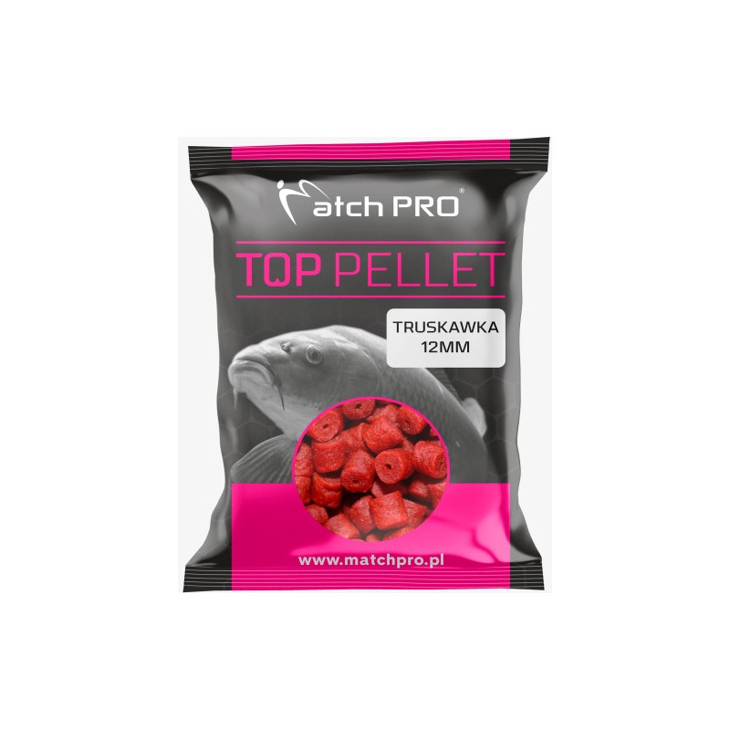 Pellet Match Pro TOP Drilled 700g - 12mm Truskawka