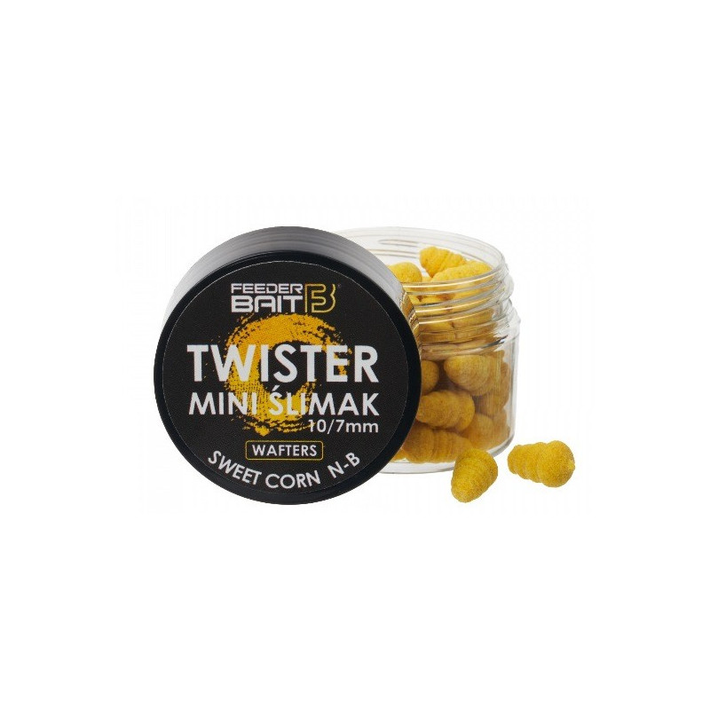 Przynęta Feeder Bait Mini Ślimak Twister Wafters 10/7mm - Słodka Kukurydza&N-B
