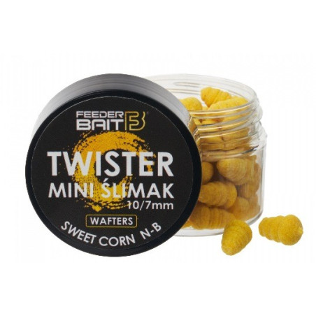Przynęta Feeder Bait Mini Ślimak Twister Wafters 10/7mm - Słodka Kukurydza&N-B