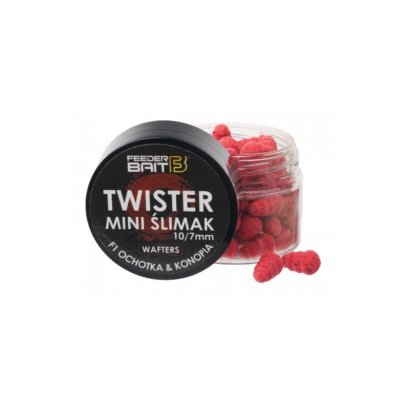 Przynęta Feeder Bait Mini Ślimak Twister Wafters 10/7mm - F-1 Ochotka&Konopia