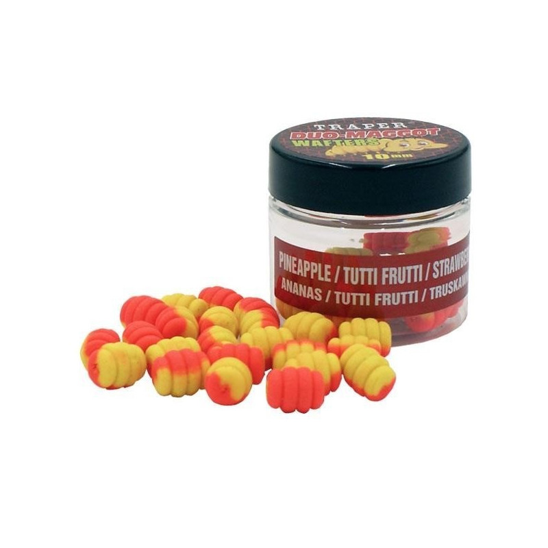 Przynęta Traper Duo-Maggot Wafters Method Feeder 25g - 10mm Ananas/Tutti Frutti/Truskawka
