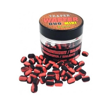 Przynęta Traper Wafter Mini Duo Color Method Feeder 15g - 6mm Truskawka/Halibut