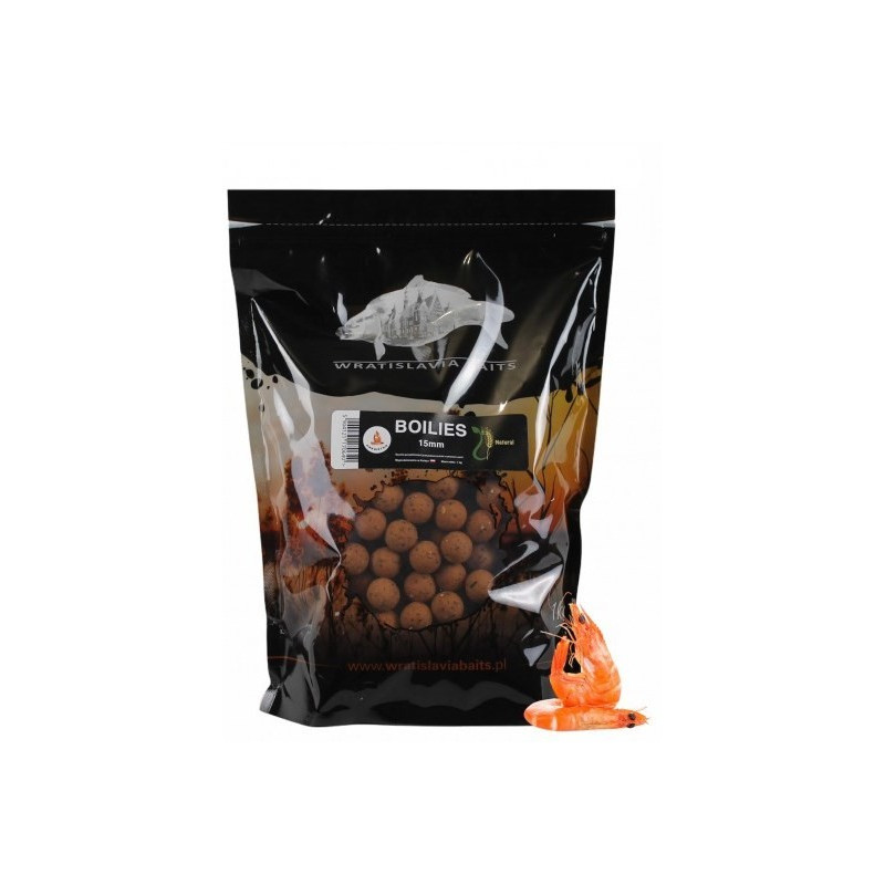Kulki zanętowe Wratislavia Baits natural 1kg 20 / krewetka