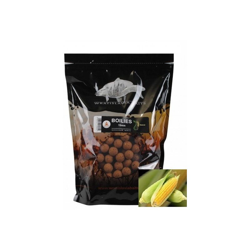 Kulki zanętowe Wratislavia Baits natural 1kg 20 / kukurydza