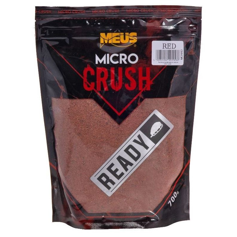 Zanęta Meus Micro Crush Ready 700g - Red Skorupiaki Mix Zanęta Meus Micro Crush Ready 700g - Red Skorupiaki Mix