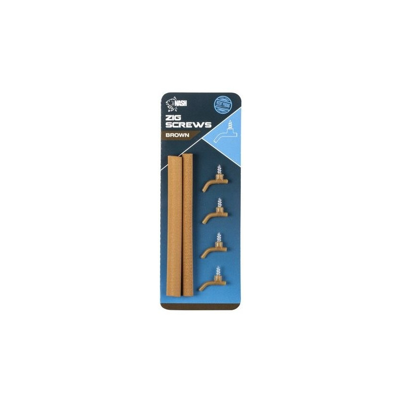 Pozycjoner Zig Screw Kit Mixed Colour brązowy NASH Pozycjoner Zig Screw Kit Mixed Colour brązowy NASH