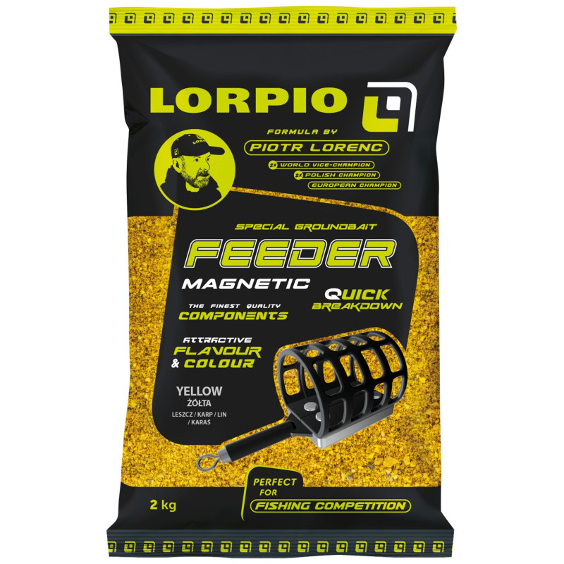 Zanęta Lorpio Feeder Magnetic 2kg - Yellow