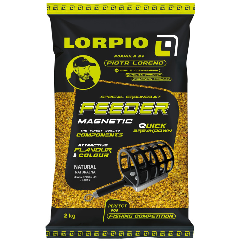 Zanęta Lorpio Feeder Magnetic 2kg - Natural