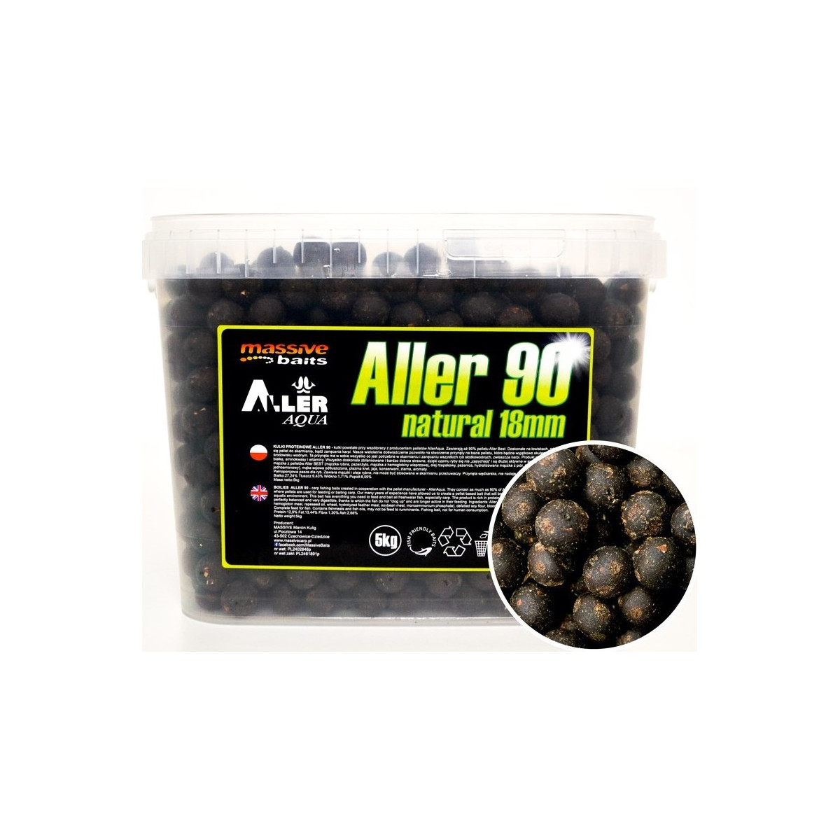 kulki-proteinowe-aller-90-natural-5kg-massive-baits