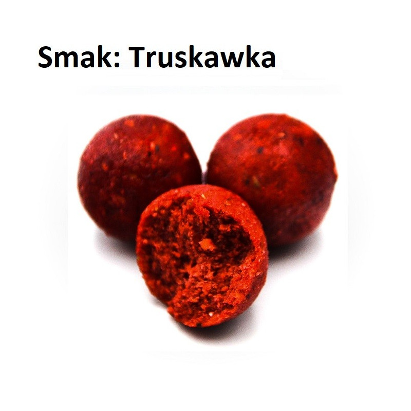 Kulki proteinowe Massive Baits ECO BOILIES 3kg - 18mm Truskawka