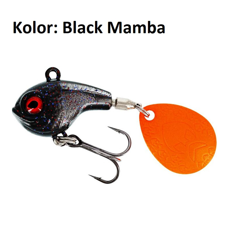 Przynęta Westin DropBite Spin Tail Jig 8g 2,6cm black mamba