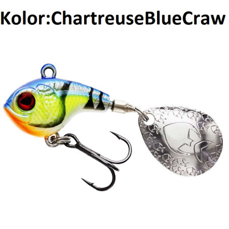 Przynęta Westin DropBite Spin Tail Jig 8g 2,6cm Chartreuse Blue Craw