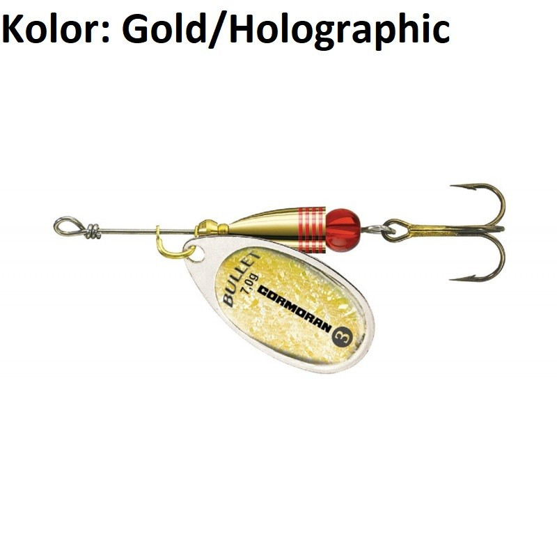 Błystka Cormoran Bullet Holo 4g roz.2 GOLD/HOLOGRAPHIC Błystka Cormoran Bullet Holo 4g roz.2 GOLD/HOLOGRAPHIC