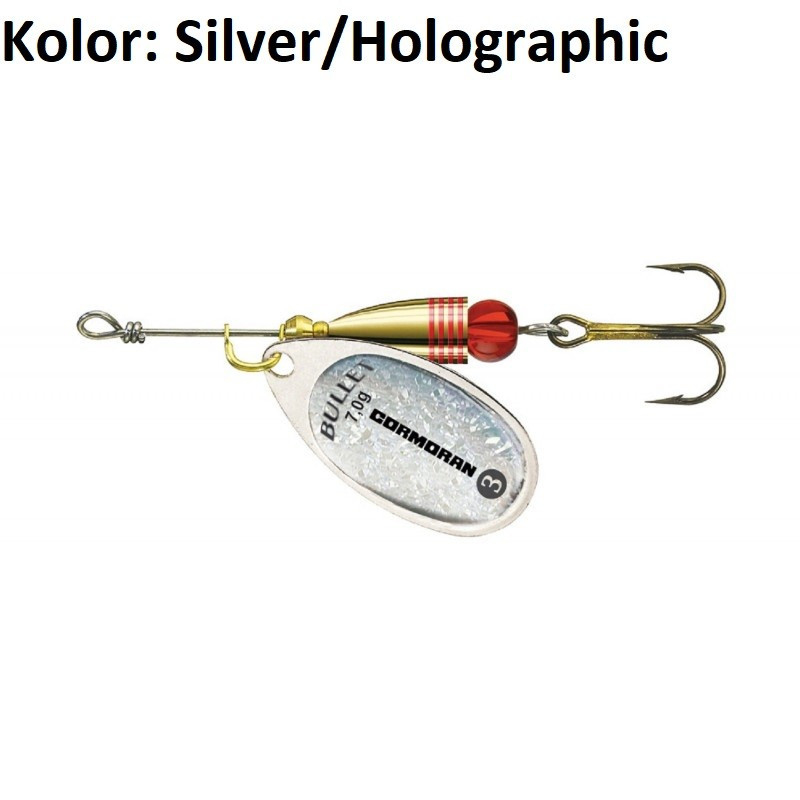 Błystka Cormoran Bullet Holo 4g roz.2 SILVER/HOLOGRAPHIC Błystka Cormoran Bullet Holo 4g roz.2 SILVER/HOLOGRAPHIC