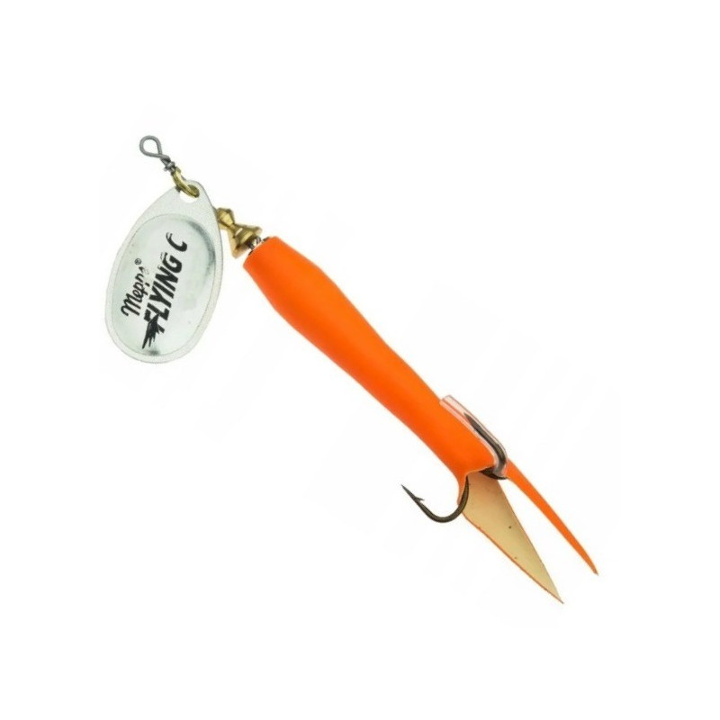 Błystka Mepps Aglia Flying 25g roz.3 Srebrny/Pomarańczowy