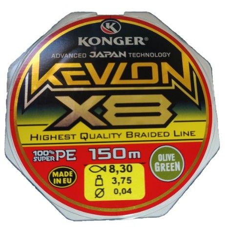 plecionka-kevlon-x-8-olive-green-konger plecionka-kevlon-x-8-olive-green-konger