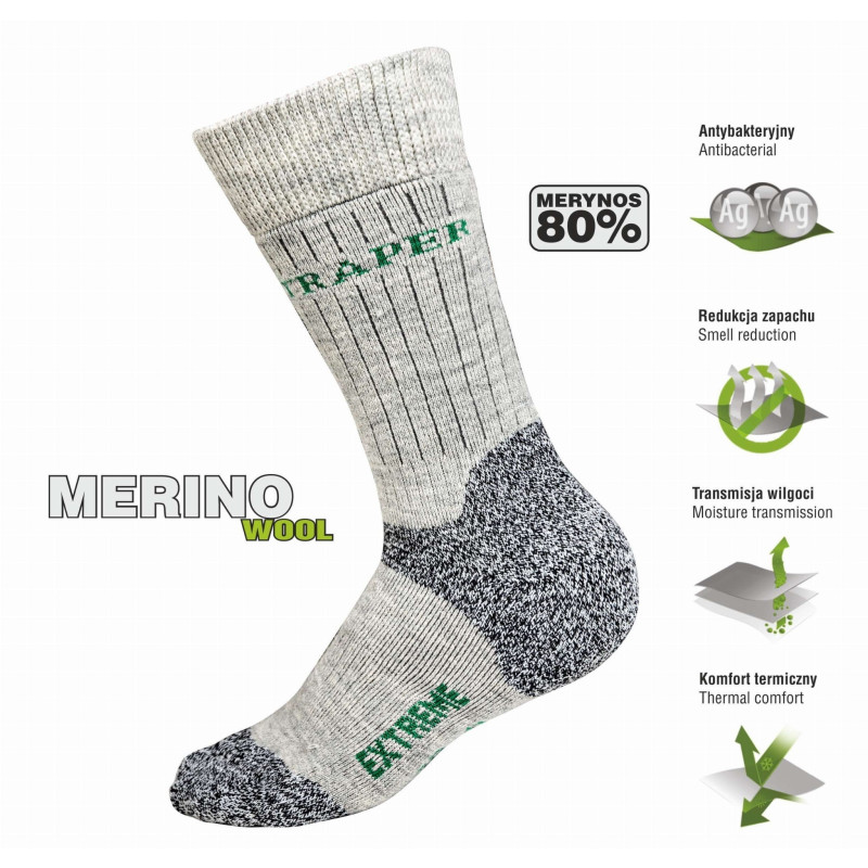 Skarpety Extreme Grey roz. 39-42 Traper