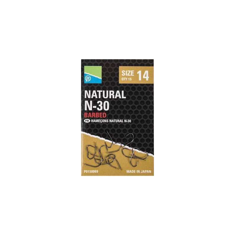Haczyki Preston Natural N-30 hak 16