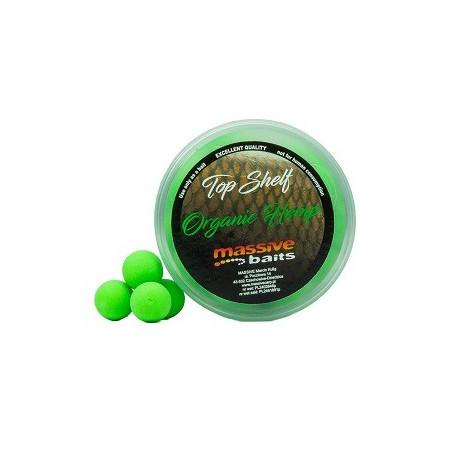 Kulki Massive Baits POP UPS TOP SHELF 200ml - 14mm Organic Hemp