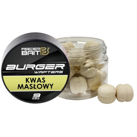Przynęta Feeder Bait Fluo Burger Wafters 9mm - kwas masłowy