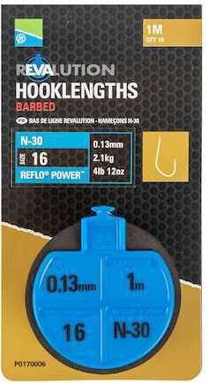 przypony-revalution-hooklengths-100cm-n-30-preston przypony-revalution-hooklengths-100cm-n-30-preston