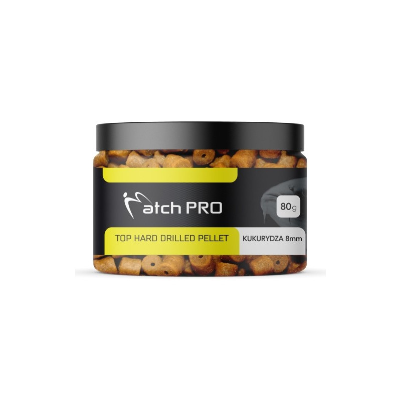 Pellet Match Pro haczykowy TOP HARD DRILLED 80g / Kukurydza Pellet Match Pro haczykowy TOP HARD DRILLED 80g / Kukurydza