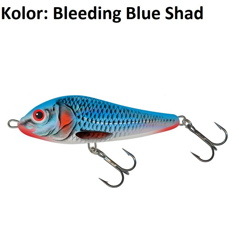 Wobler Salmo Rattlin' Slider 8cm Bleeding Blue Shad
