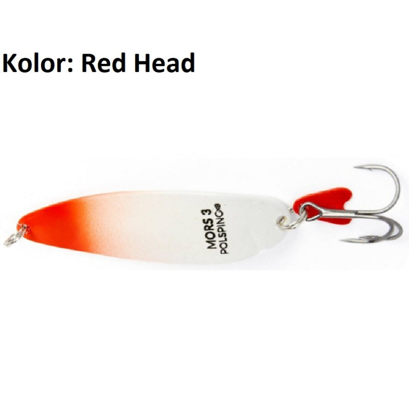 Błystka wahadłowa Polsping Mors 14g red head Błystka wahadłowa Polsping Mors 14g red head