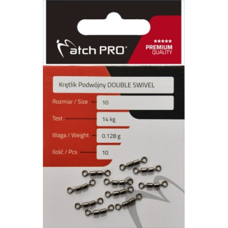 Krętlik Match Pro podwójny Double Swivel roz. 12 Krętlik Match Pro podwójny Double Swivel roz. 12