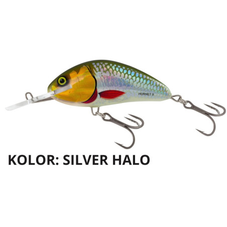 Wobler Salmo Hornet H9F 9cm SILVER HALO