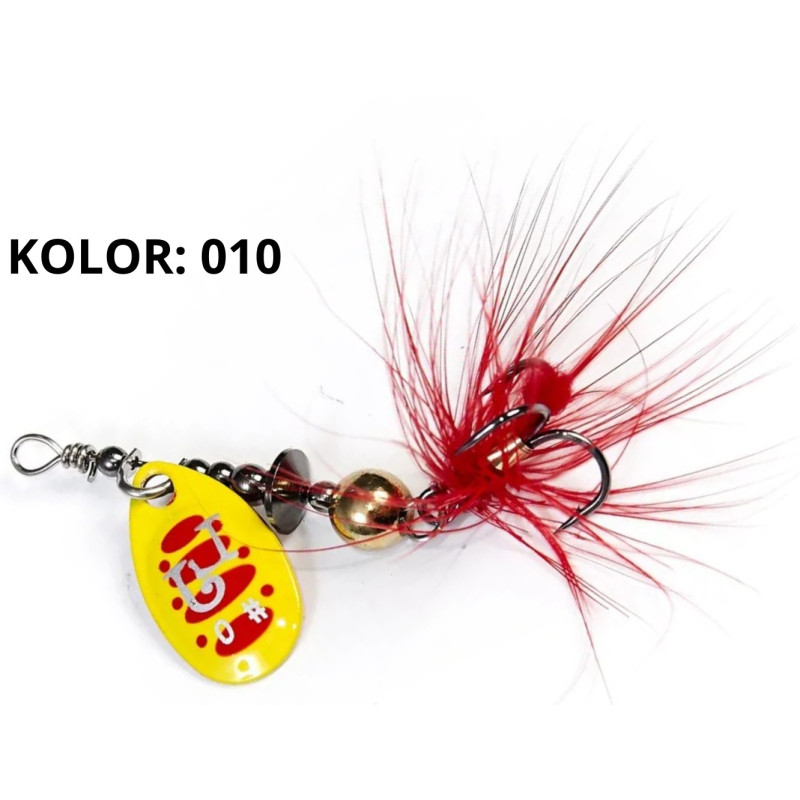 Błystka obrotowa Lucky John Bonnie Blade 4,30g roz.2 010 Błystka obrotowa Lucky John Bonnie Blade 4,30g roz.2 010