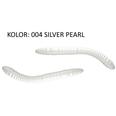 Przynęta Libra Lures Fatty D'Worm 6,5cm 004 SILVER PEARL Przynęta Libra Lures Fatty D'Worm 6,5cm 004 SILVER PEARL