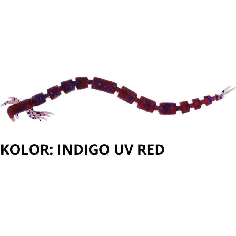 Przynęta Westin Bloodteez WORM 7,5 cm indigo uv red