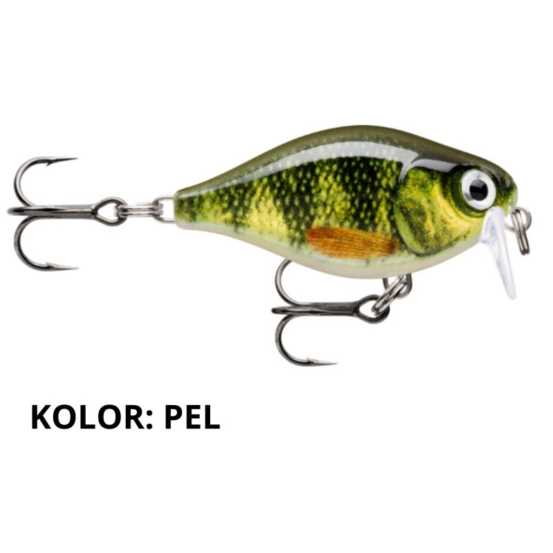 Wobler Rapala X-Light Crank Shallow Runner 3,5cm PEL Wobler Rapala X-Light Crank Shallow Runner 3,5cm PEL