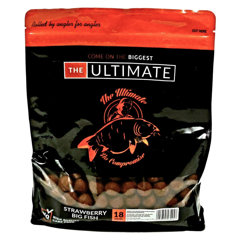 Kulki zanętowe The Ultimate 1kg - 18mm strawberry big fish