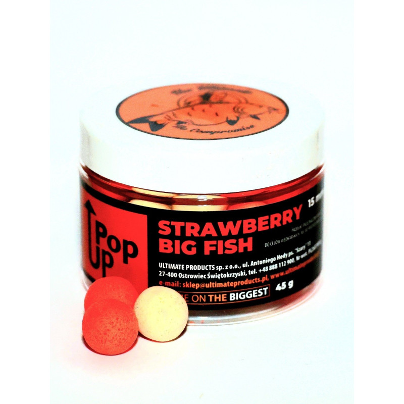 Kulki The Ultimate Pop-up 15mm - strawberry big fish