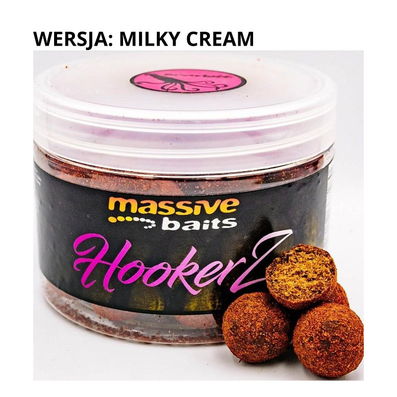 Przynęta hakowa Massive Baits HOOKERZ 300ml - 18mm Milky Cream Przynęta hakowa Massive Baits HOOKERZ 300ml - 18mm Milky Cream