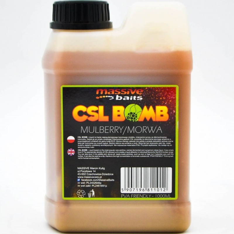 Liquid Massive Baits CSL Boomb 1L - Mulberry