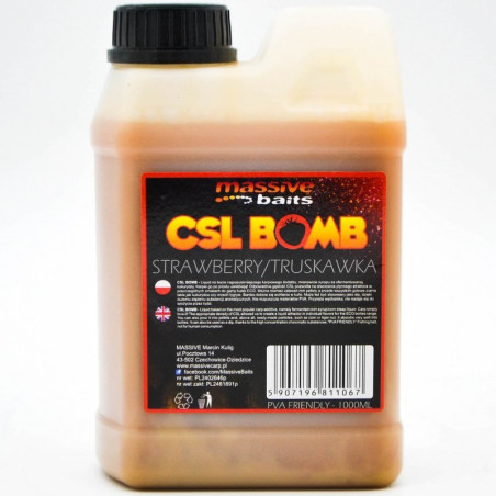 Liquid Massive Baits CSL Boomb 1L - Strawberry
