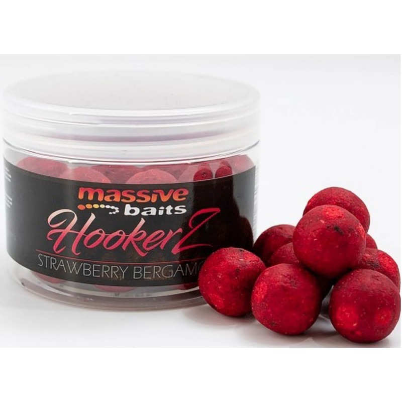 Przynęta hakowa Massive Baits HOOKERZ 300ml - 22mm strawberry bergamotta Przynęta hakowa Massive Baits HOOKERZ 300ml - 22mm strawberry bergamotta