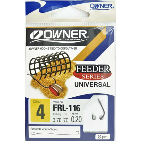 Haczyki Owner z przyponem Kaizu RL116 hak 5